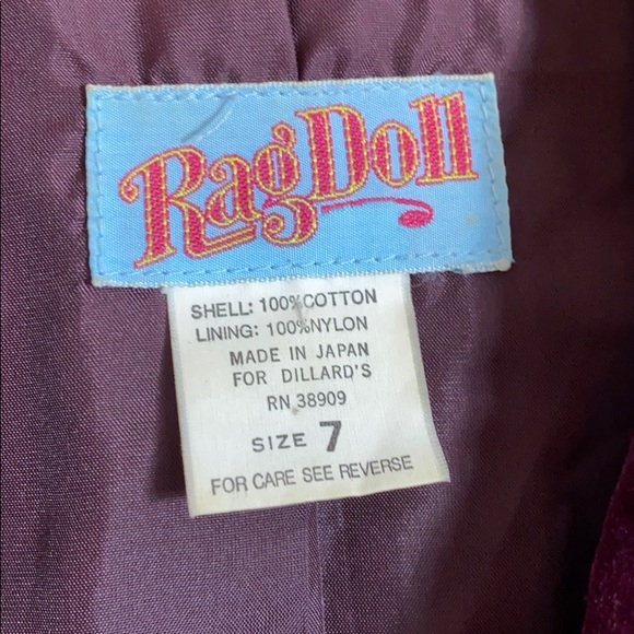 4/$20! Dillard’s Burgundy Velvet Blazer - Picture 5 of 9